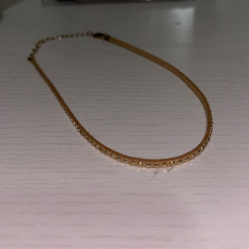 Tan bejeweled Choker